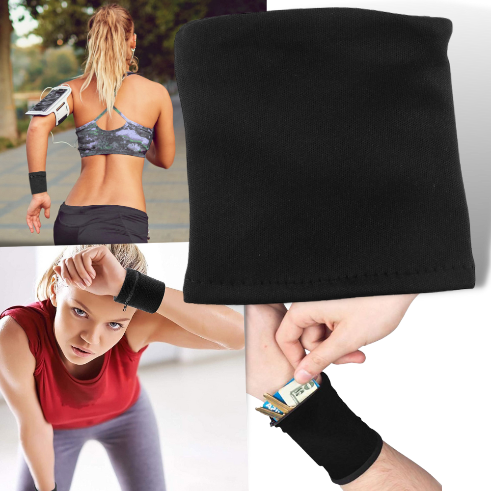 Wristband with Wallet Pocket