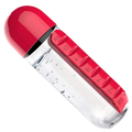 Plastic Water Bottle with Pill Box