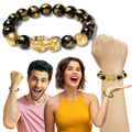 Black & Gold Obsidian Bracelet