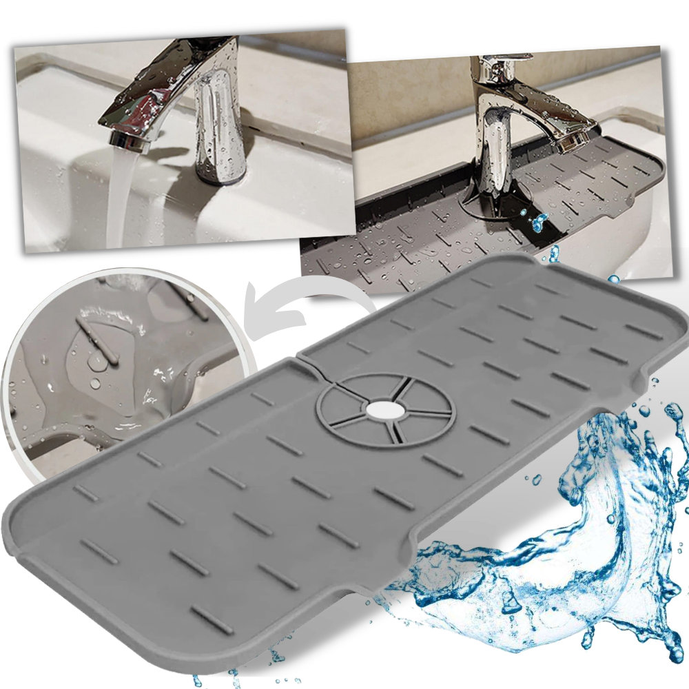 Kitchen Splash Guard Faucet Silicone Mat