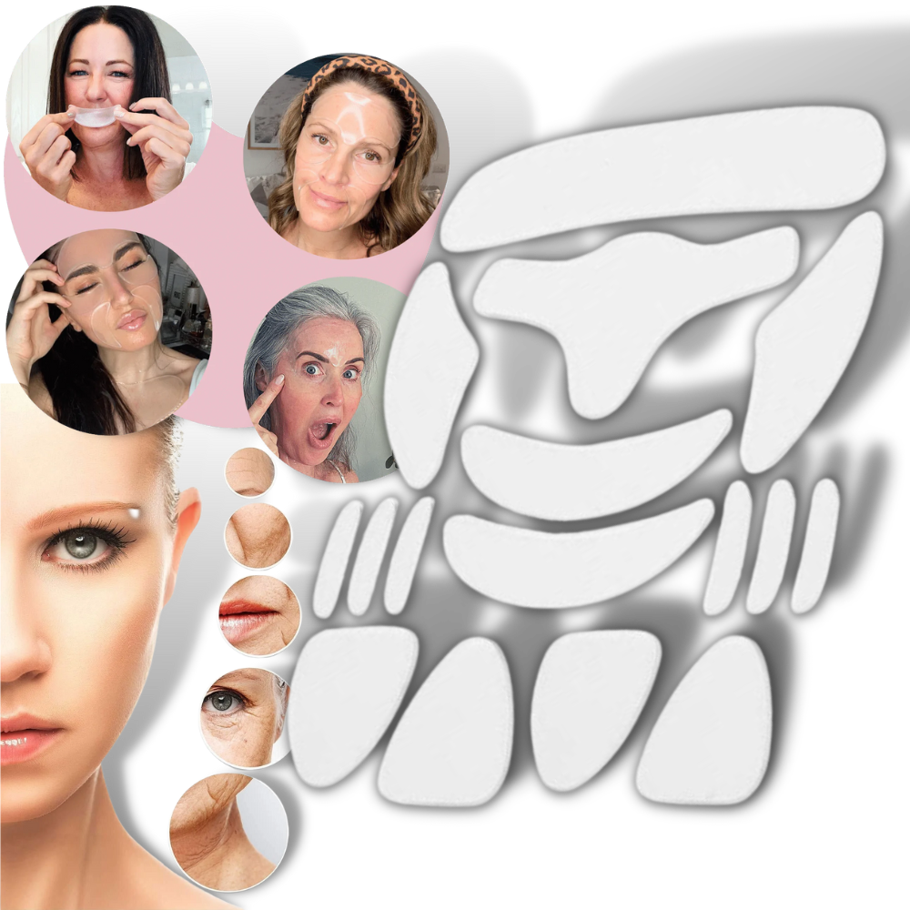16pcs Anti-Wrinkle Silicone Face Patches