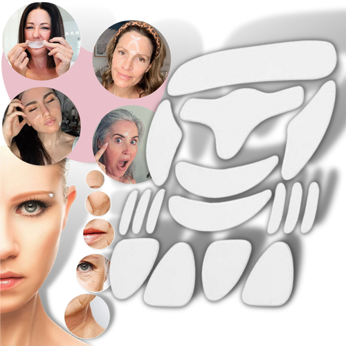 16pcs Anti-Wrinkle Silicone Face Patches