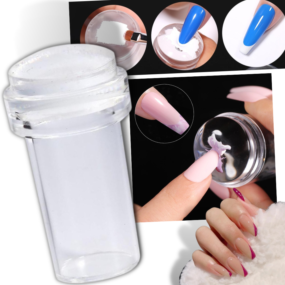 Silicone Nail Art Stamping Kit with Scraper