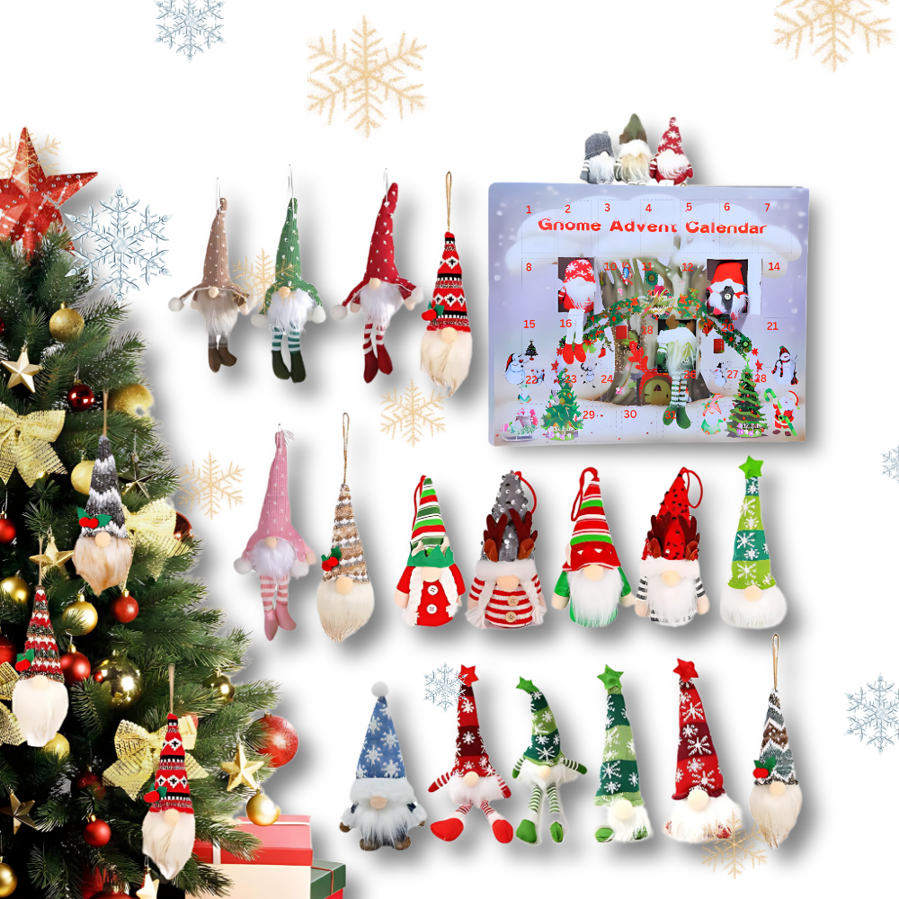 31-Day Countdown Gnome Advent Calendar