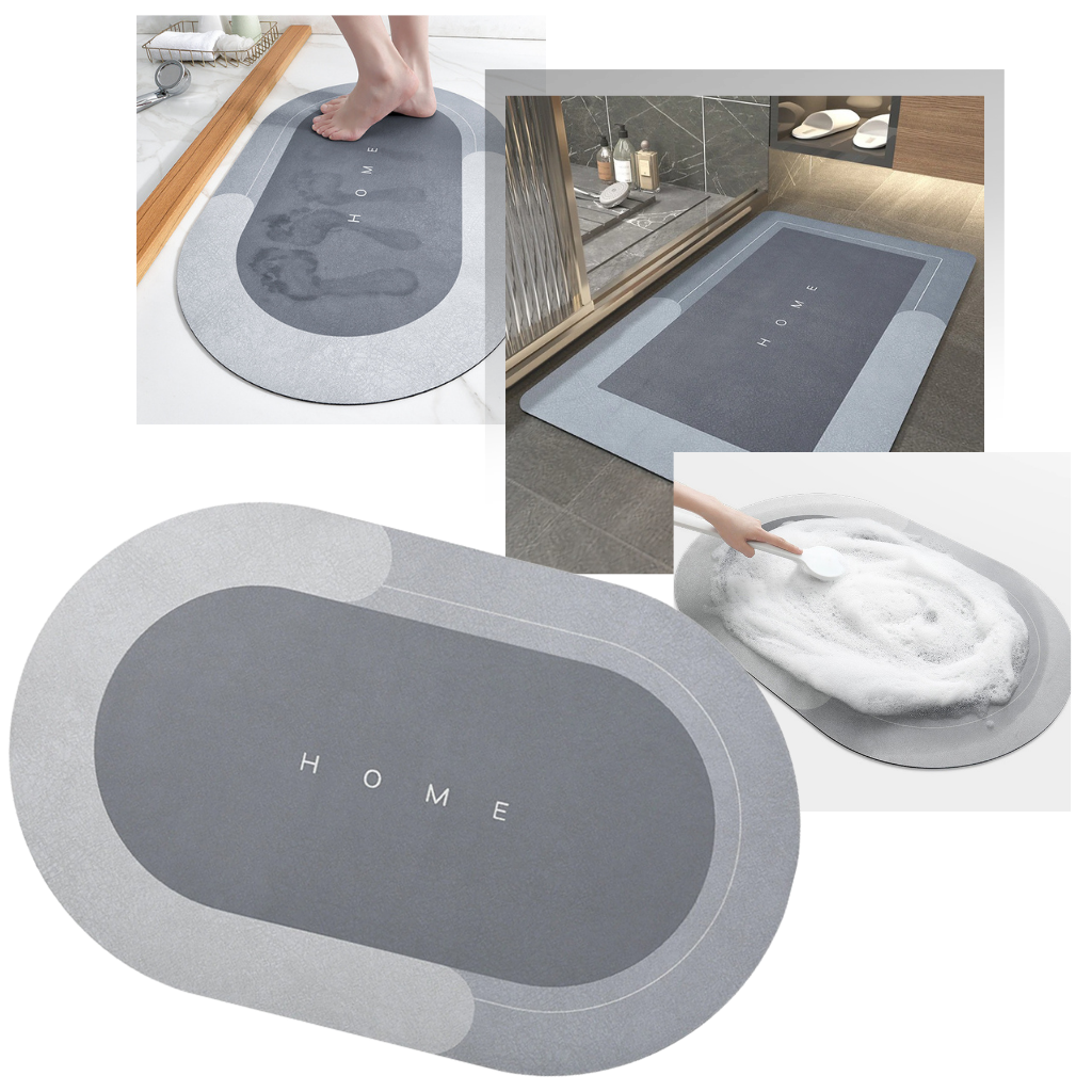 Extra absorbent non slip floor mat