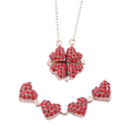 Adjustable 4 Leaf Clover Heart Necklace