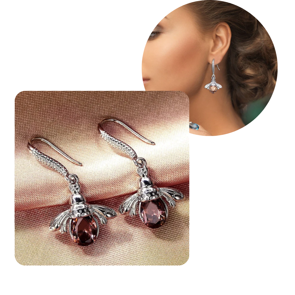 Bee shaped earrings