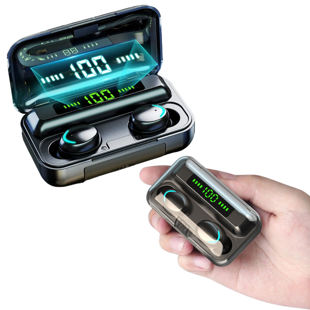 Bluetooth earphones with charging battery box