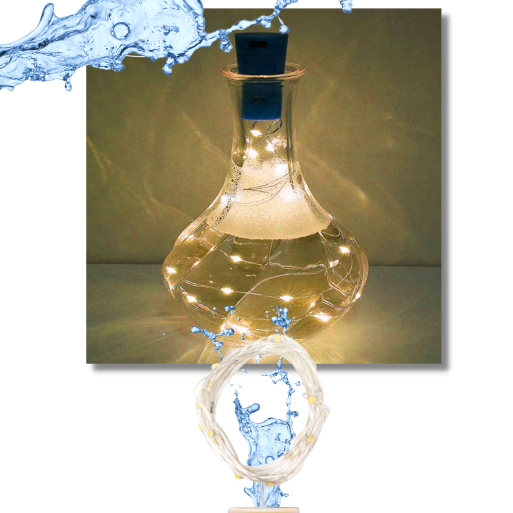 Bottle string LED light with cork (pack of 3)