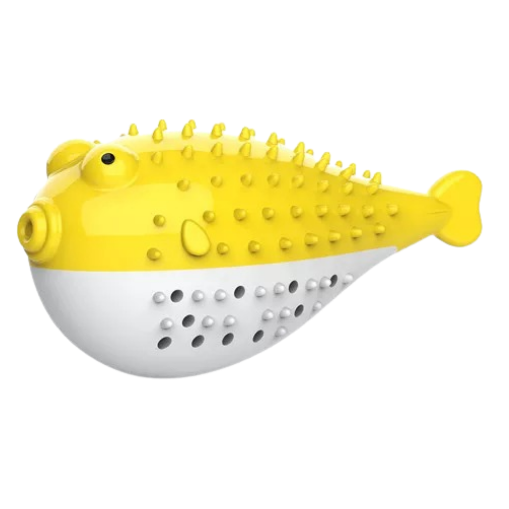 Fish shaped refillable cat toothbrush