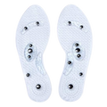 Magnetic acupressure foot insoles