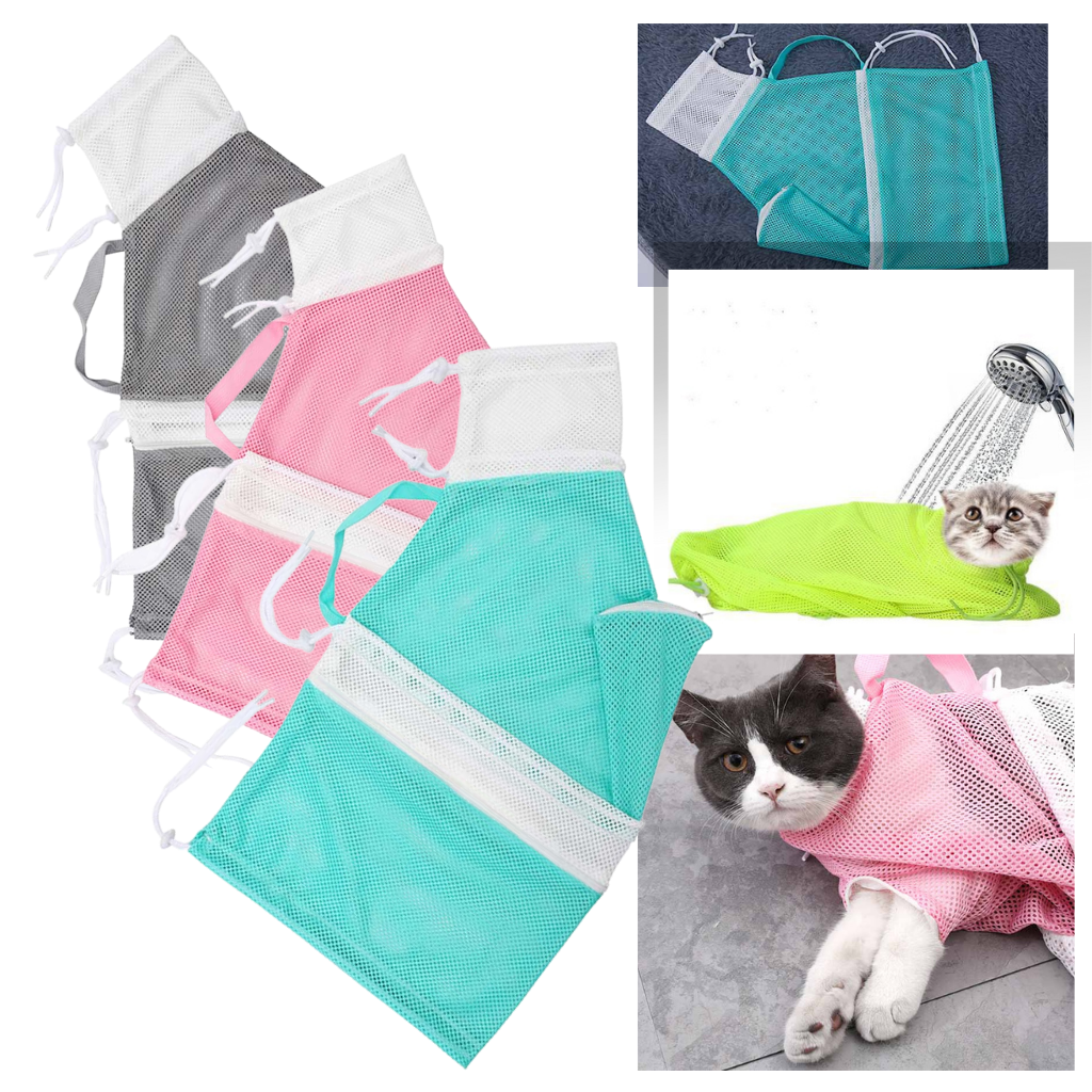 Multi-function Pet Grooming Mesh Bag