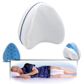 Orthopedic knee and leg pillow with memory foam