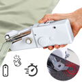 Handheld sewing machine and sewing kit