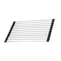 Roll-up stainless steel drainer for dishes and food