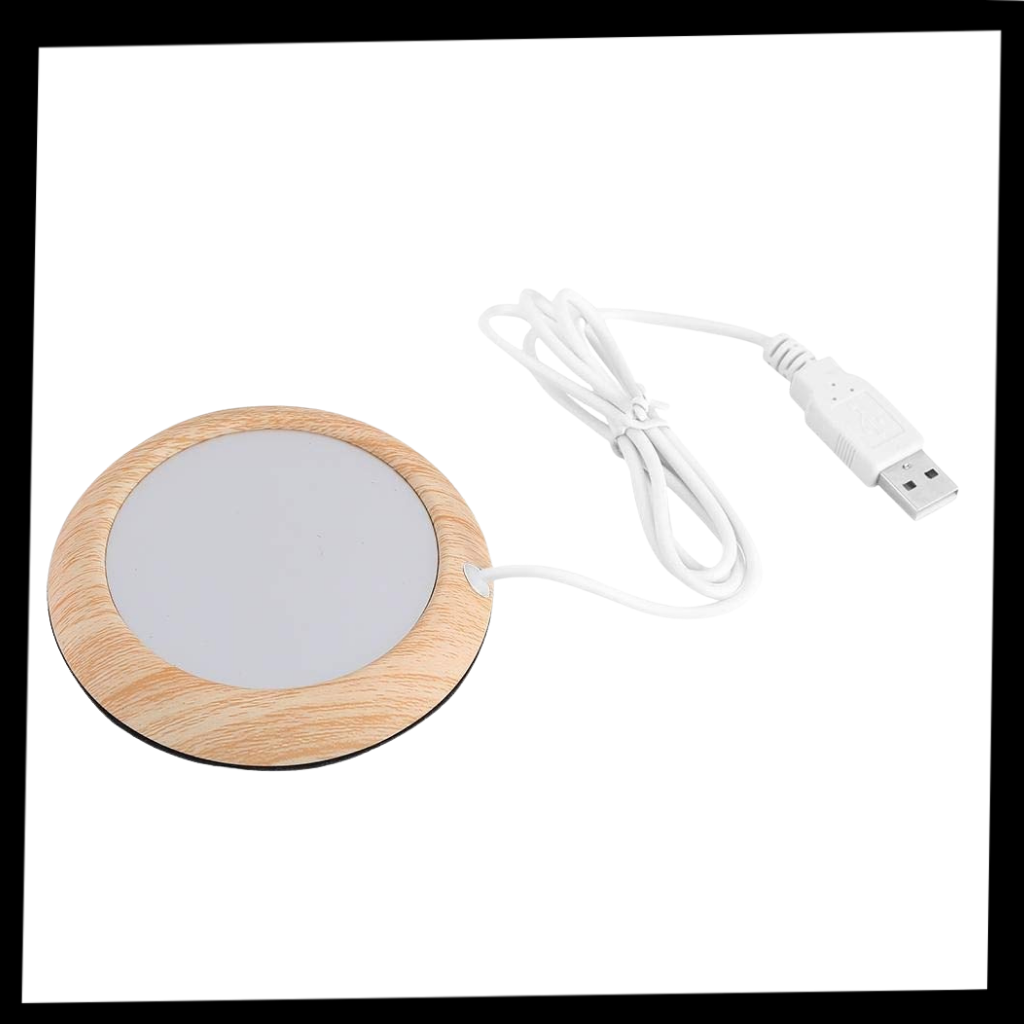 USB Electric Wood Cup Warmer