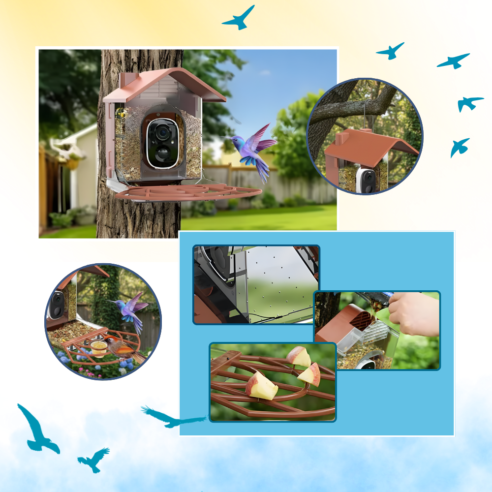 AI Solar Bird Feeder