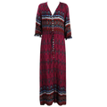 Bohemian V-Neck Maxi Dress