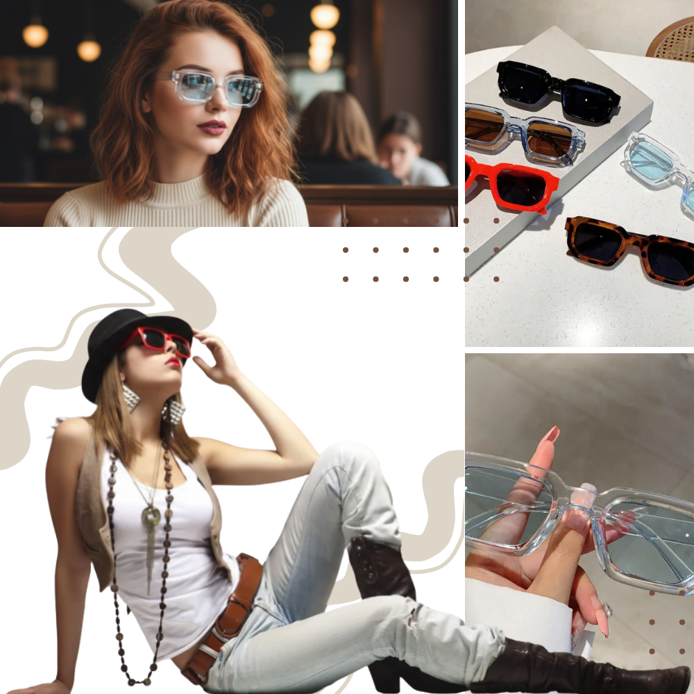 Bold Energy Rectangle UV Sunglasses