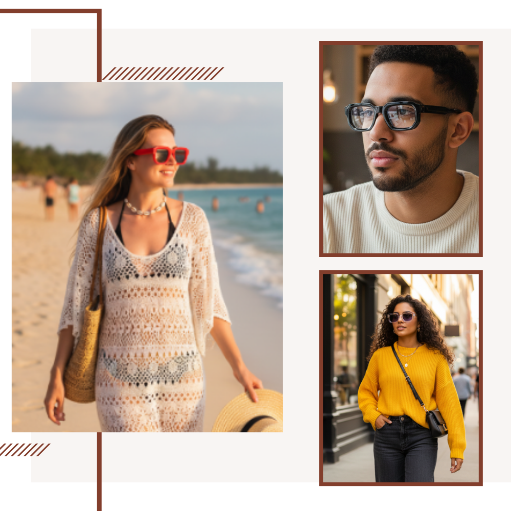 Bold Energy Rectangle UV Sunglasses