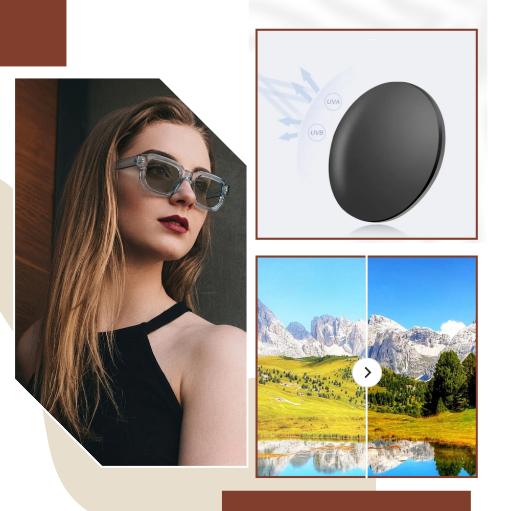 Bold Energy Rectangle UV Sunglasses
