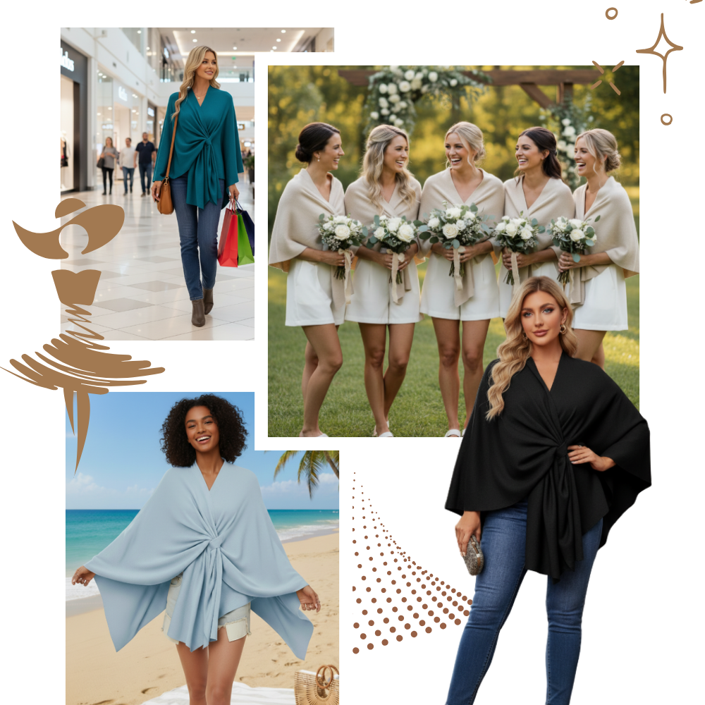 Chic Women Knitted Poncho