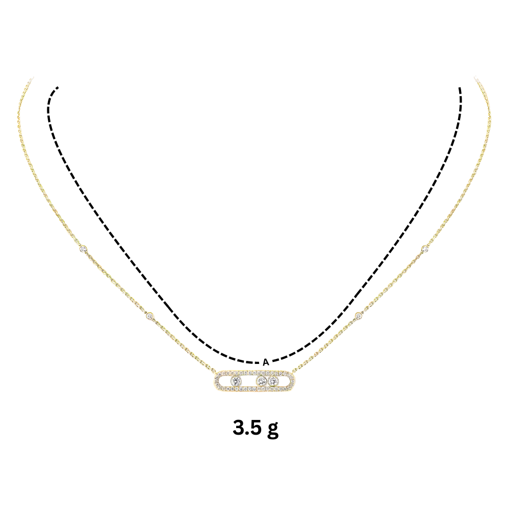 Classic Three Stone Necklace
