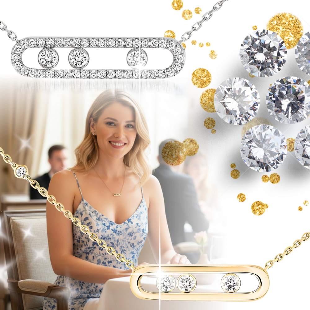 Classic Three Stone Necklace