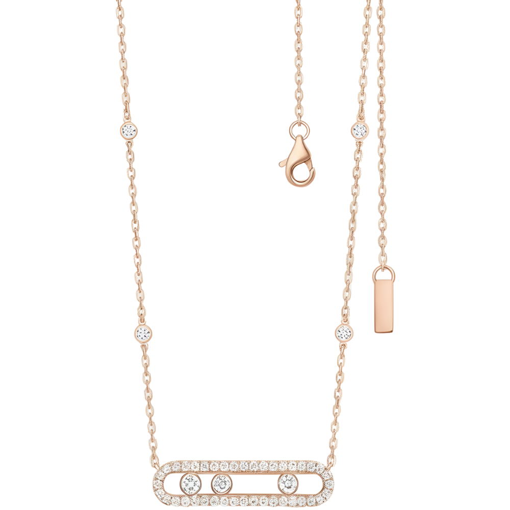Classic Three Stone Necklace