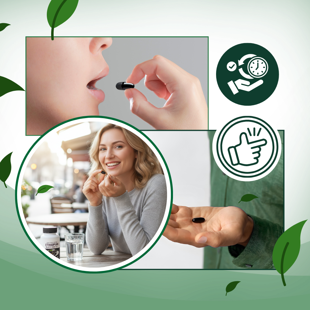Cold-Pressed Black Seed Oil Capsule