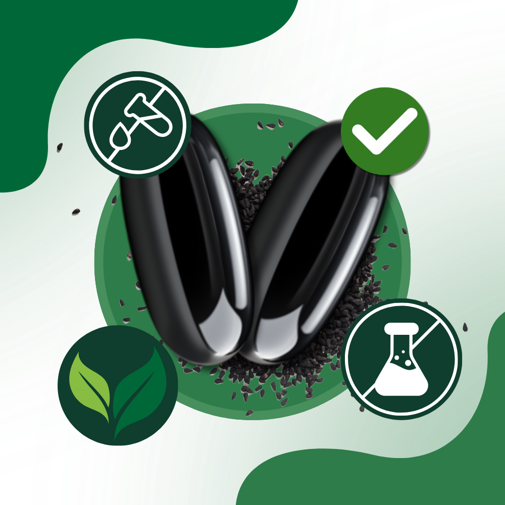 Cold-Pressed Black Seed Oil Capsule