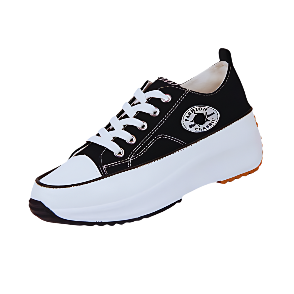 Comfortably Elevated Slip-Free Canvas Sneaker