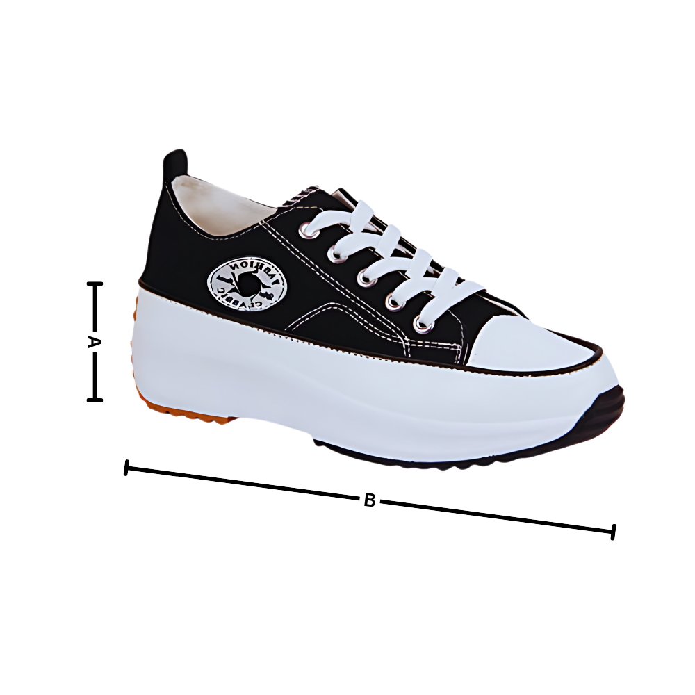 Comfortably Elevated Slip-Free Canvas Sneaker