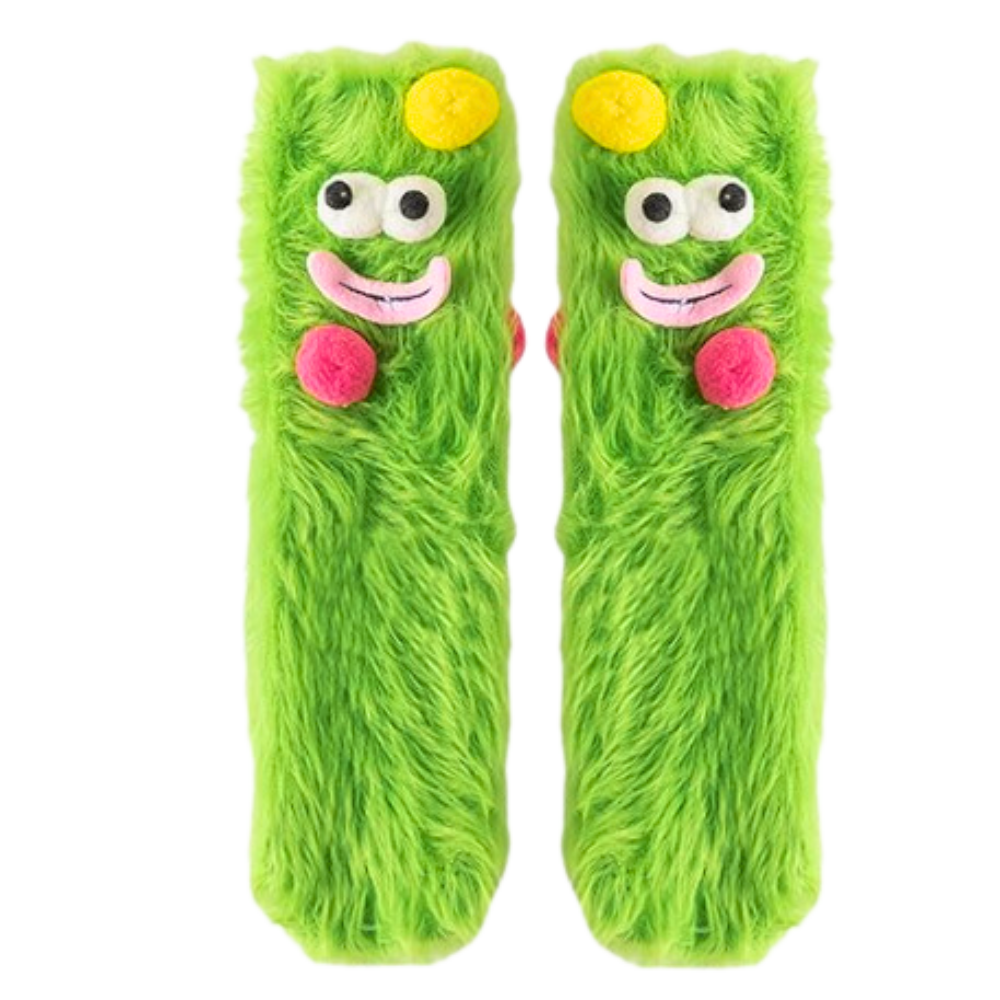 Coral Velvet Funky Socks