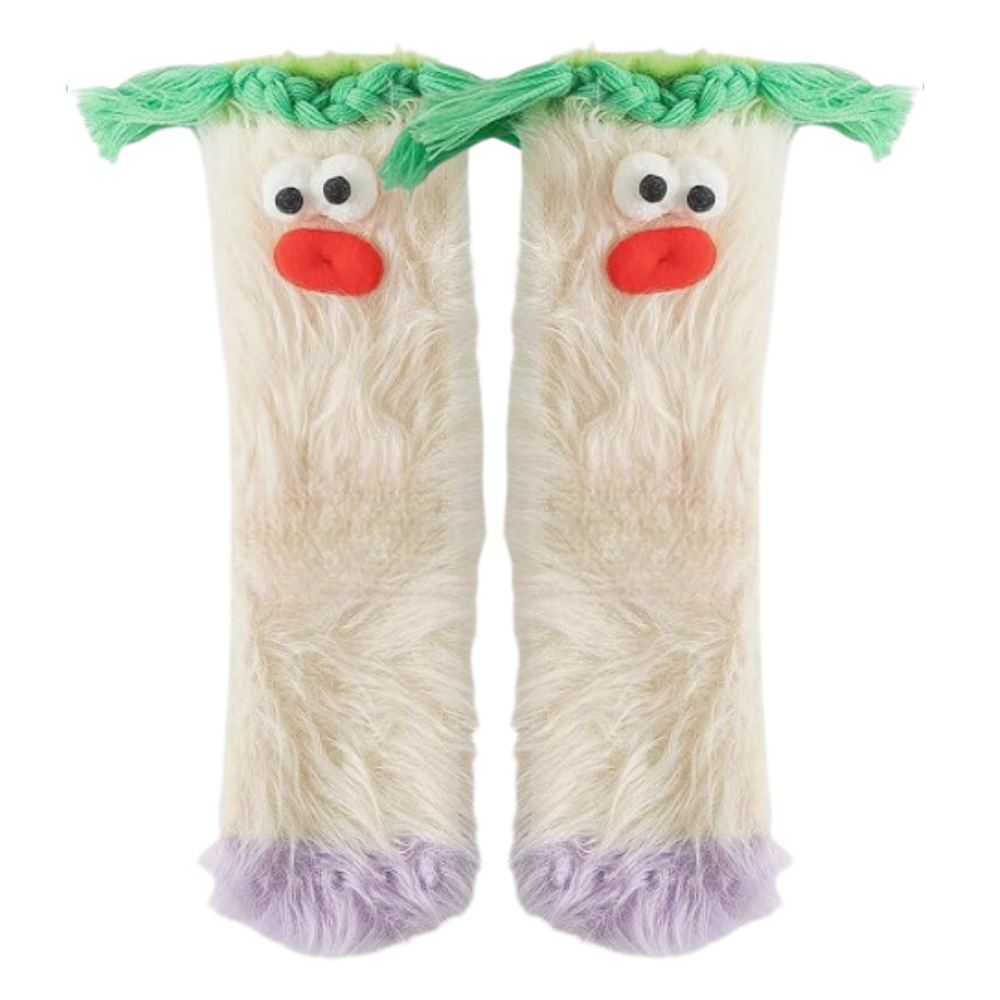 Coral Velvet Funky Socks