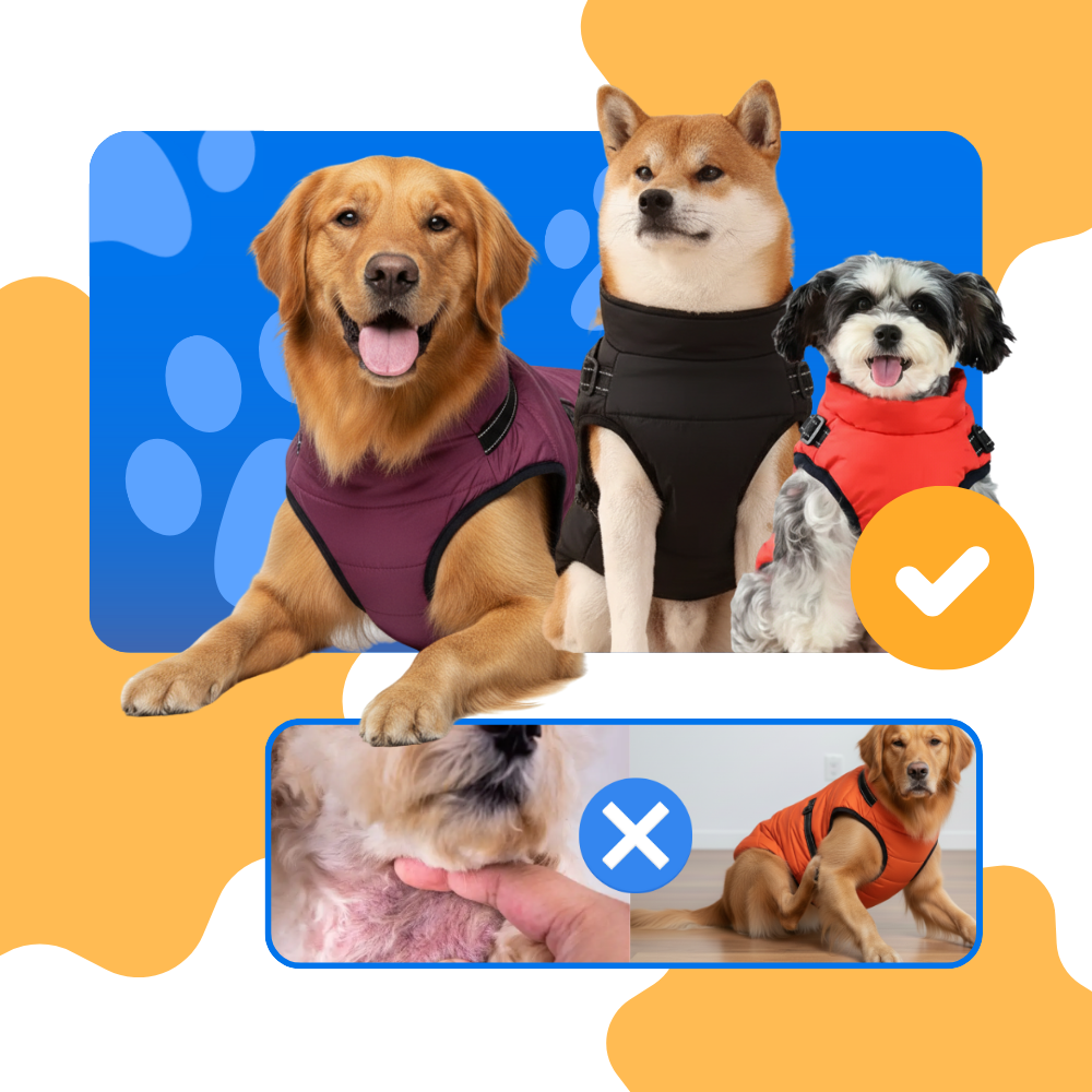 Cozy Dog Harness Winter Jacket
