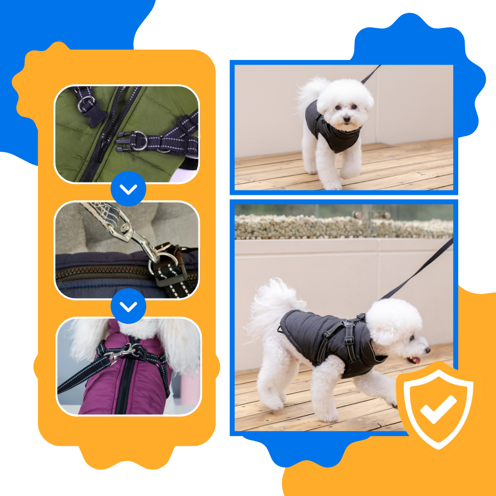 Cozy Dog Harness Winter Jacket