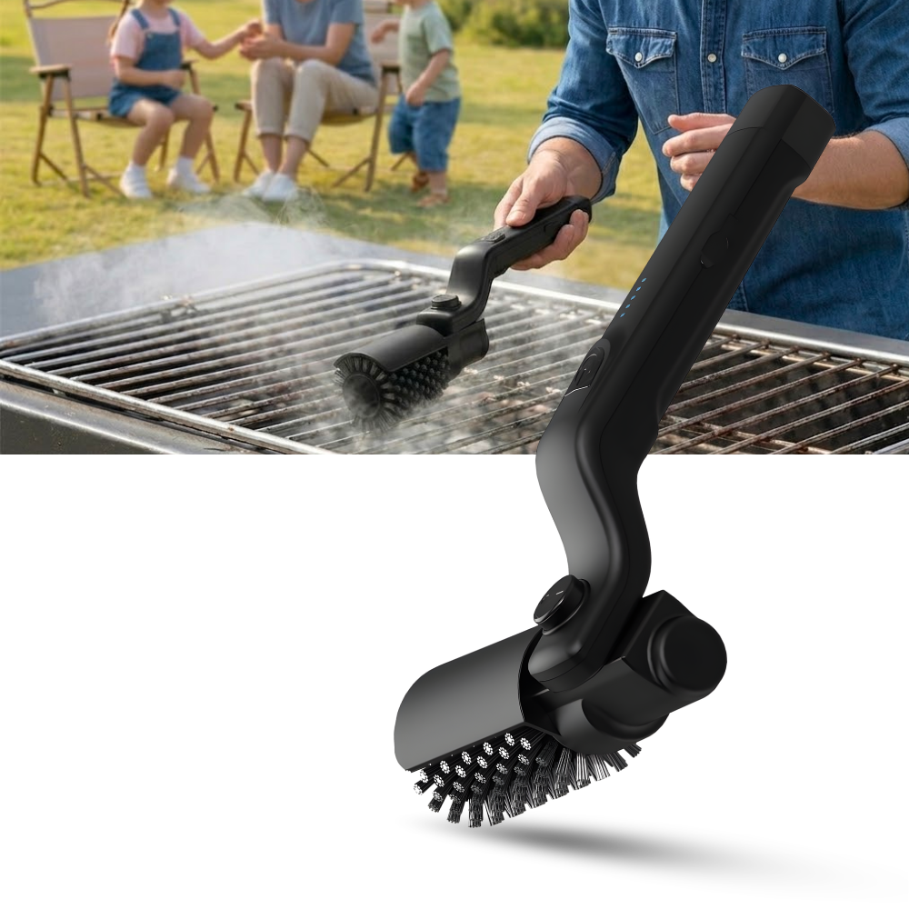 Effortlessly Convenient Cordless Grill Brush