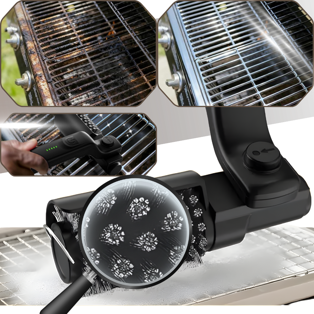 Effortlessly Convenient Cordless Grill Brush
