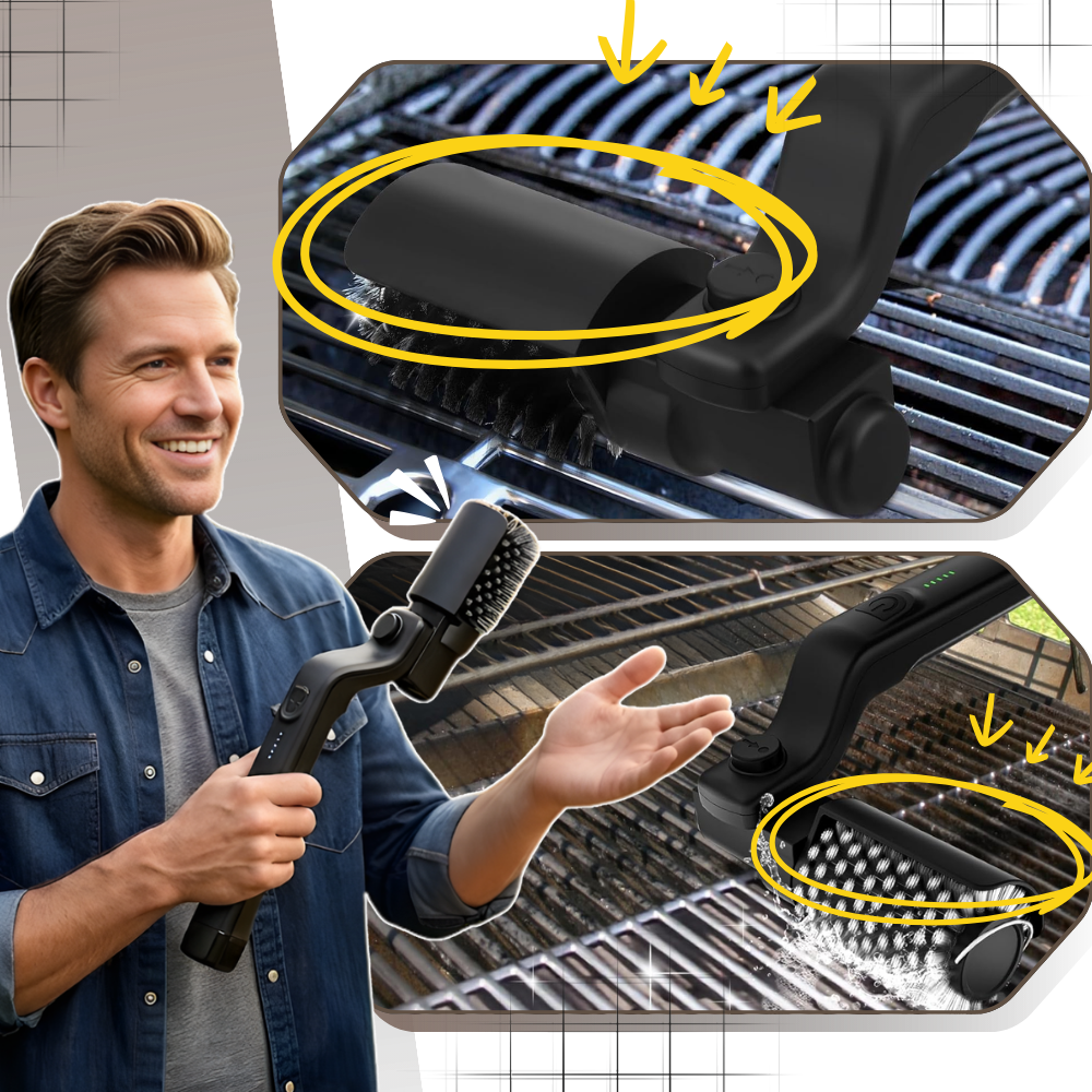 Effortlessly Convenient Cordless Grill Brush