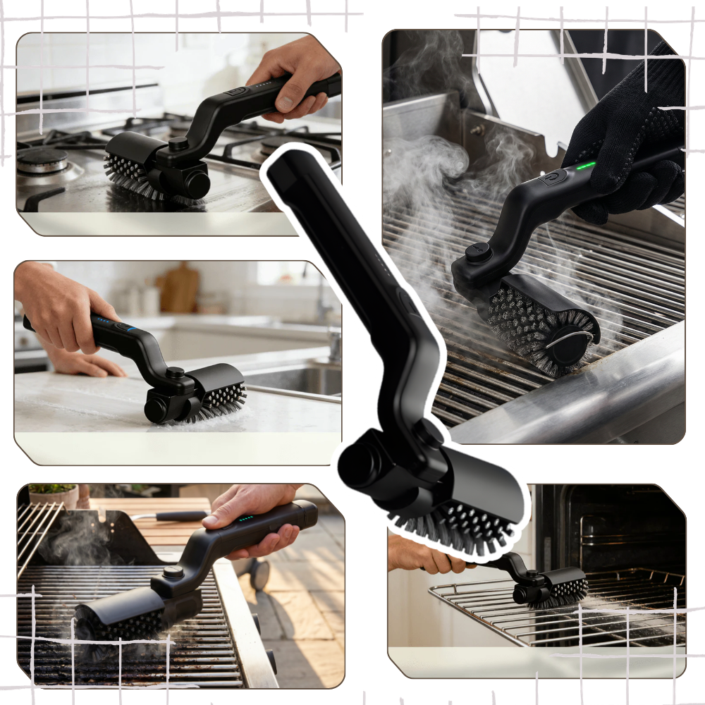 Effortlessly Convenient Cordless Grill Brush