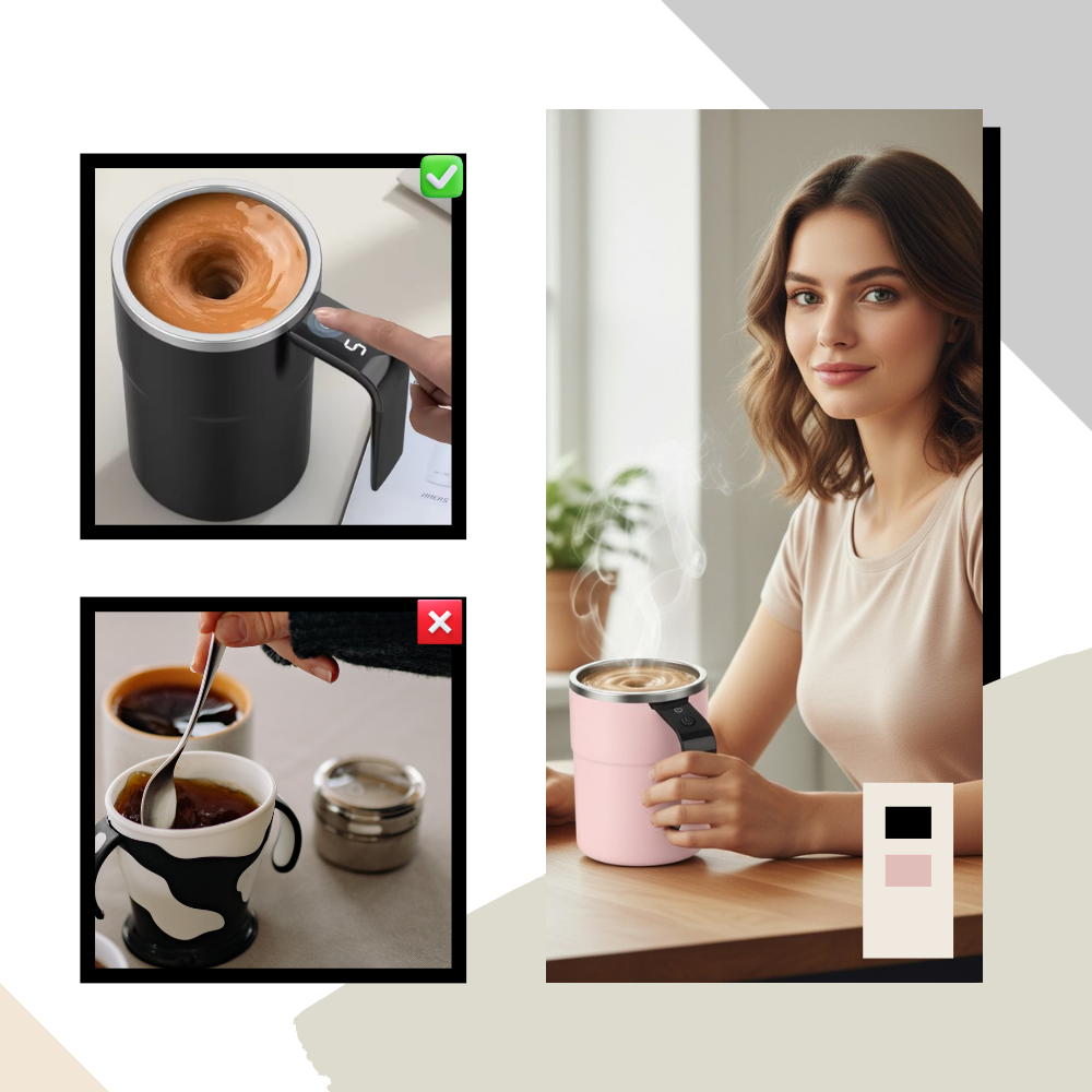 Effortlessly Smart Self-Stirring Cup