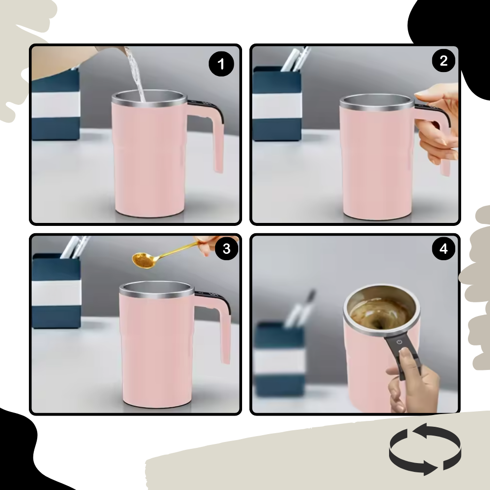 Effortlessly Smart Self-Stirring Cup