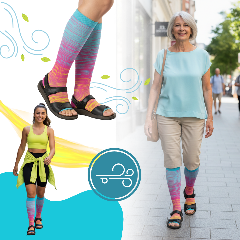 Elastic Open Toe Compression Sock
