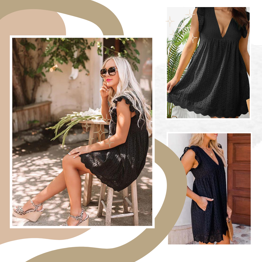 Elegant Broderie Anglaise Dress