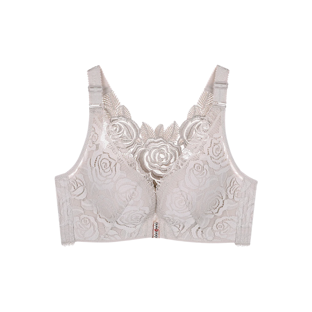 Elegant Rose Push-up Lace Bra