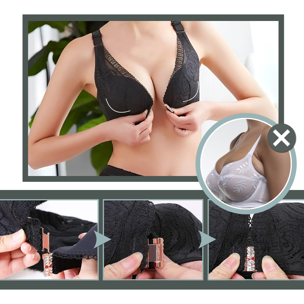 Elegant Rose Push-up Lace Bra