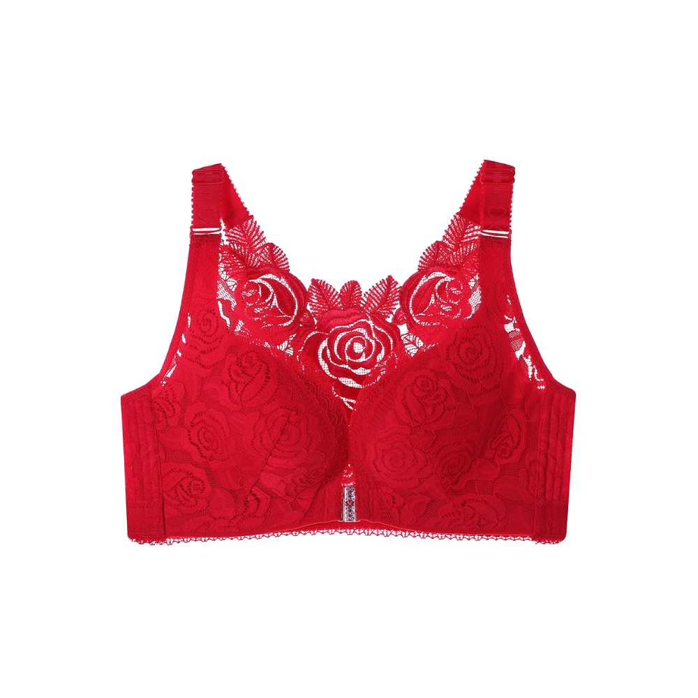 Elegant Rose Push-up Lace Bra