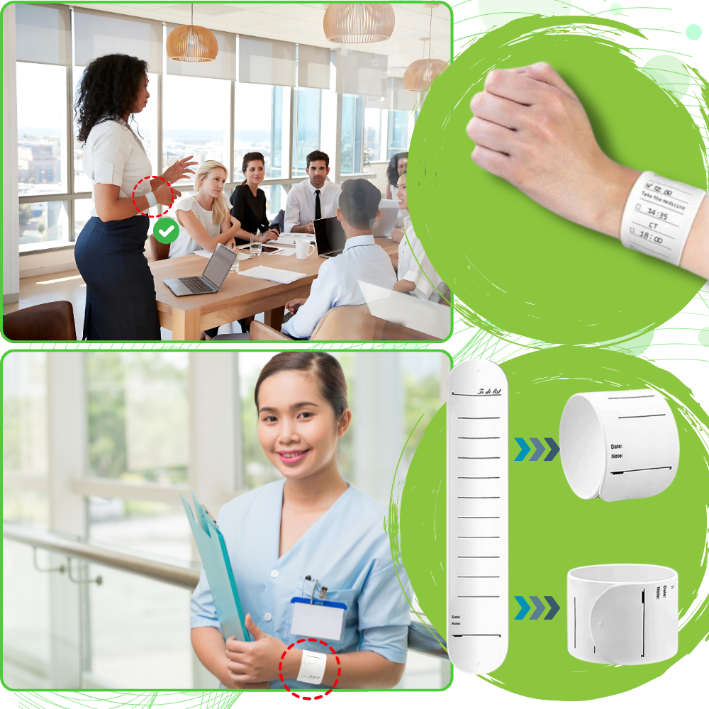 Erasable Silicone Slap Reminder Bands