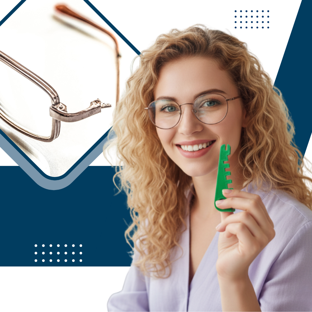 Ergonomic Frame Safe Glasses Adjustment Tool